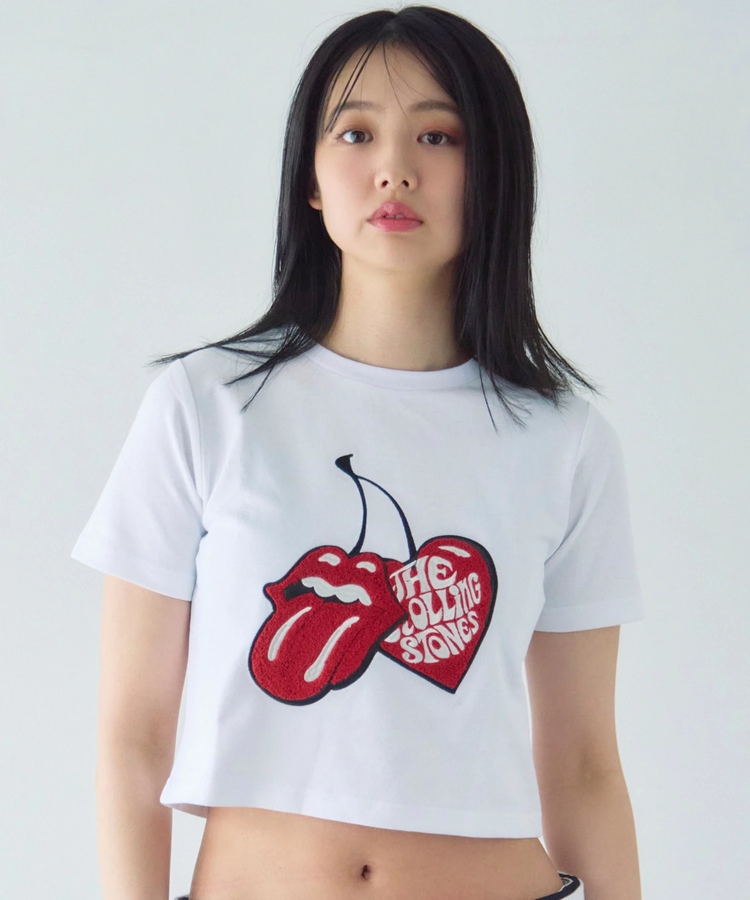 JACKROSE(ジャックローズ) |【The Rolling Stones×JACKROSE】サクランボ・リップス&タン クロップド丈 SSTEE(WOMENS)