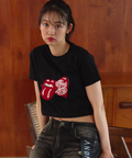 JACKROSE(ジャックローズ) |【The Rolling Stones×JACKROSE】サクランボ・リップス&タン クロップド丈 SSTEE(WOMENS)
