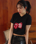 JACKROSE(ジャックローズ) |【The Rolling Stones×JACKROSE】サクランボ・リップス&タン クロップド丈 SSTEE(WOMENS)