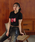 JACKROSE(ジャックローズ) |【The Rolling Stones×JACKROSE】サクランボ・リップス&タン クロップド丈 SSTEE(WOMENS)