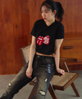 JACKROSE(ジャックローズ) |【The Rolling Stones×JACKROSE】サクランボ・リップス&タン クロップド丈 SSTEE(WOMENS)