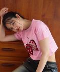 JACKROSE(ジャックローズ) |【The Rolling Stones×JACKROSE】サクランボ・リップス&タン クロップド丈 SSTEE(WOMENS)