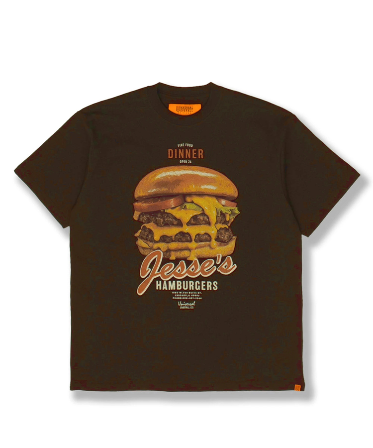 JACKROSE(ジャックローズ) |UNIVERSAL OVERALL/ユニバーサルオーバーオール HAMBURGER SS TEE(MENS)