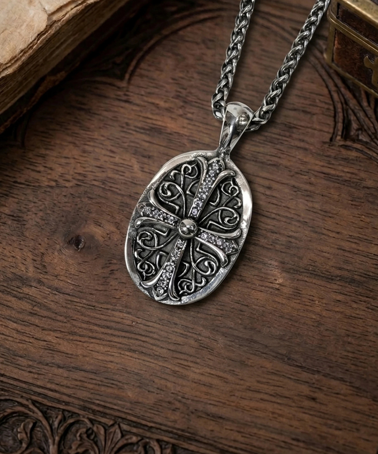 JACKROSE(ジャックローズ) |GA Oval Cross Necklace