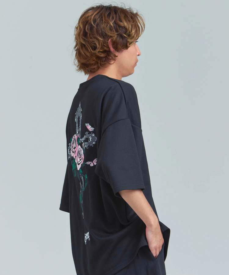 JACKROSE(ジャックローズ) |JE-クロス&ローズ・刺繍-SSTEE(MENS)