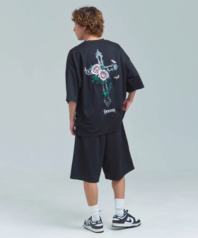 JACKROSE(ジャックローズ) |JE-クロス&ローズ・刺繍-SSTEE(MENS)
