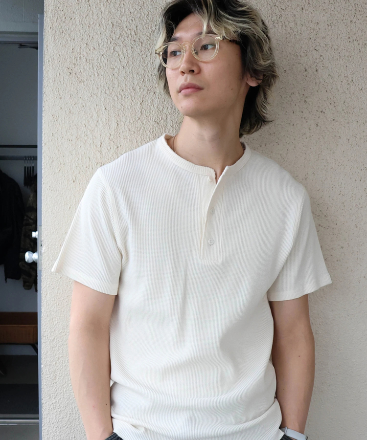 JACKROSE(ジャックローズ) |JE-サーマル/ピグメント ヘンリーネック SSTEE(MENS)