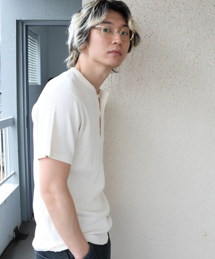 JACKROSE(ジャックローズ) |JE-サーマル/ピグメント ヘンリーネック SSTEE(MENS)