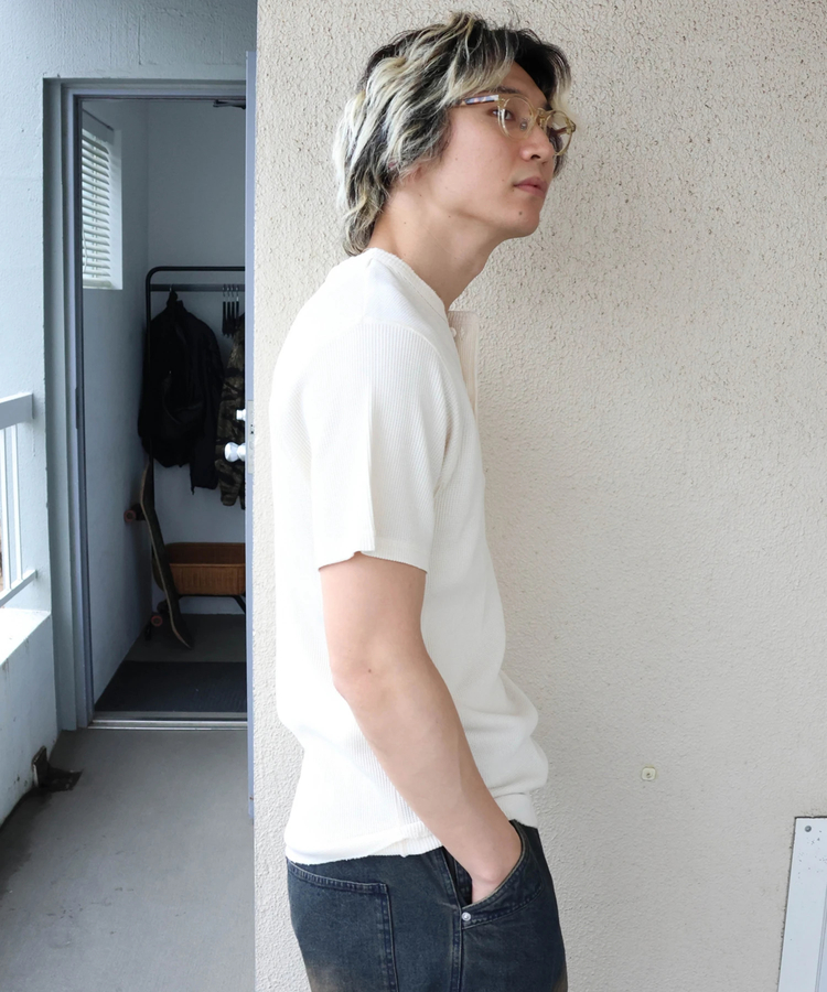 JACKROSE(ジャックローズ) |JE-サーマル/ピグメント ヘンリーネック SSTEE(MENS)