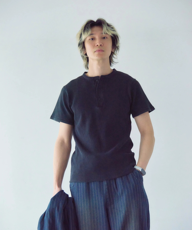 JACKROSE(ジャックローズ) |JE-サーマル/ピグメント ヘンリーネック SSTEE(MENS)