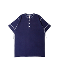JACKROSE(ジャックローズ) |Healthknit/ヘルスニット INDIGO HENLEY NECK SHORT SLEEVE TEE(MENS)