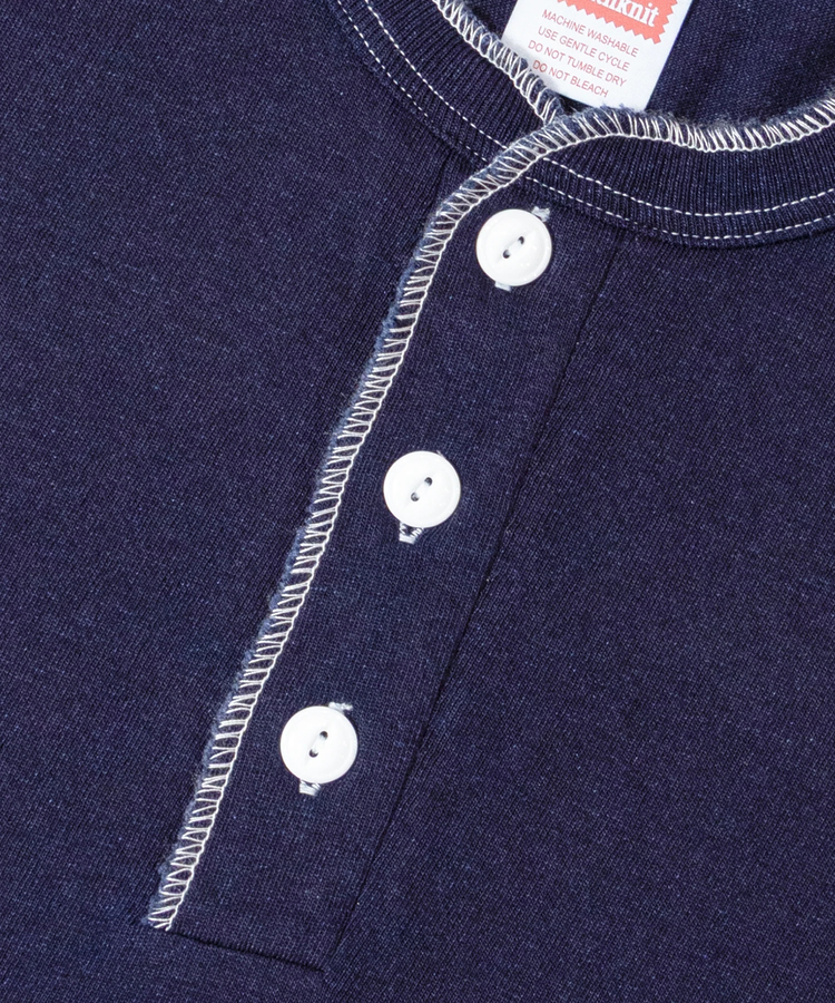 JACKROSE(ジャックローズ) |Healthknit/ヘルスニット INDIGO HENLEY NECK SHORT SLEEVE TEE(MENS)