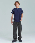 JACKROSE(ジャックローズ) |Healthknit/ヘルスニット INDIGO HENLEY NECK SHORT SLEEVE TEE(MENS)