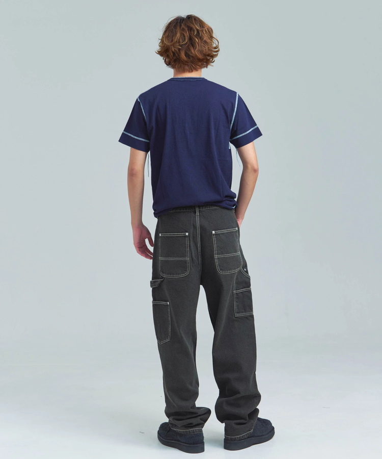 JACKROSE(ジャックローズ) |Healthknit/ヘルスニット INDIGO HENLEY NECK SHORT SLEEVE TEE(MENS)
