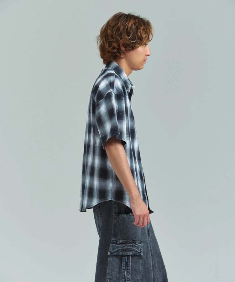 JACKROSE(ジャックローズ) |GA Glitter Check S/S Shirt(MENS)