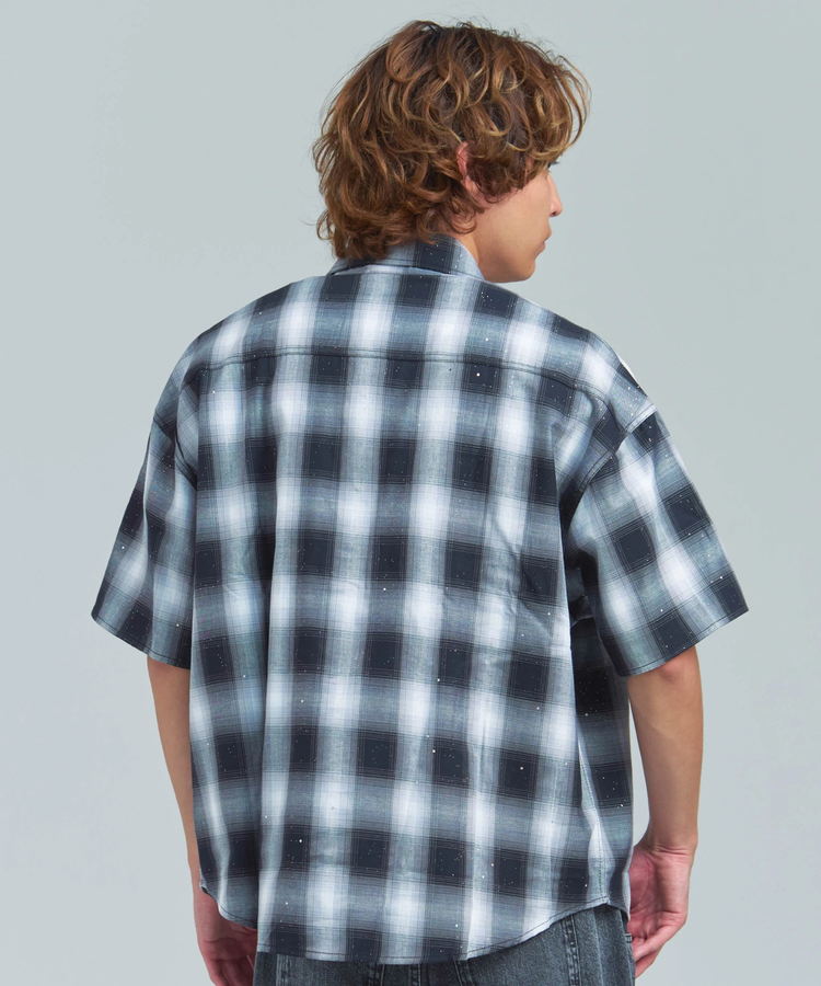 JACKROSE(ジャックローズ) |GA Glitter Check S/S Shirt(MENS)