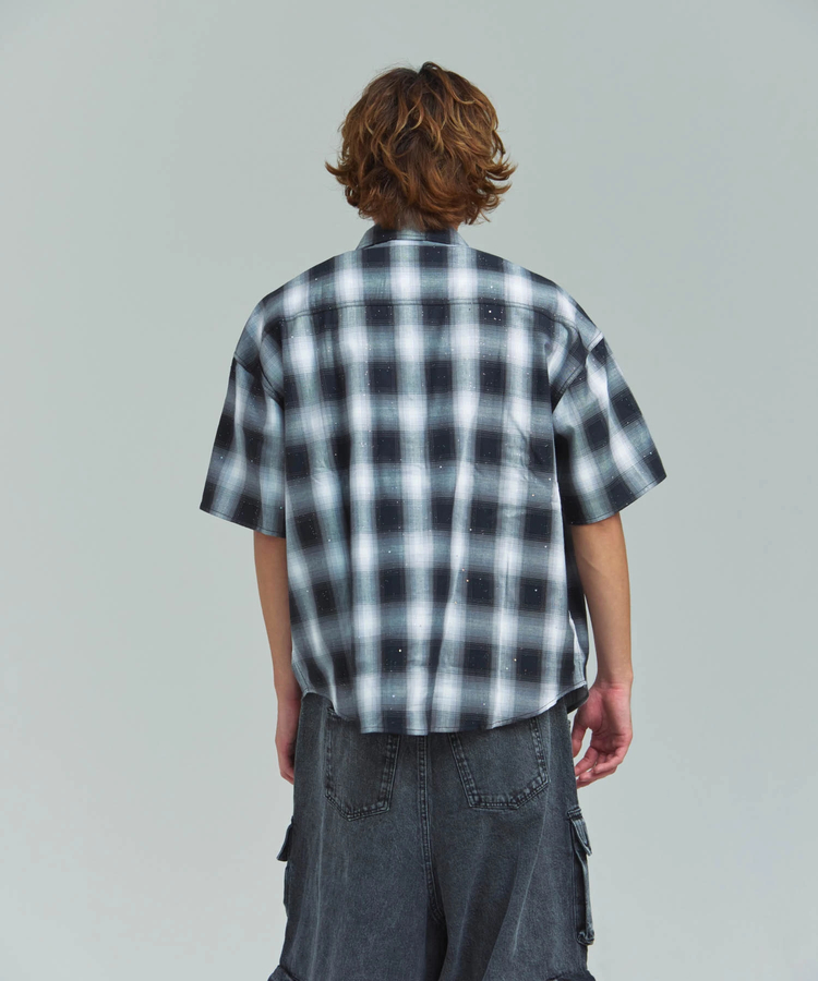 JACKROSE(ジャックローズ) |GA Glitter Check S/S Shirt(MENS)