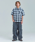 JACKROSE(ジャックローズ) |GA Glitter Check S/S Shirt(MENS)