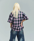 JACKROSE(ジャックローズ) |GA Glitter Check S/S Shirt(MENS)