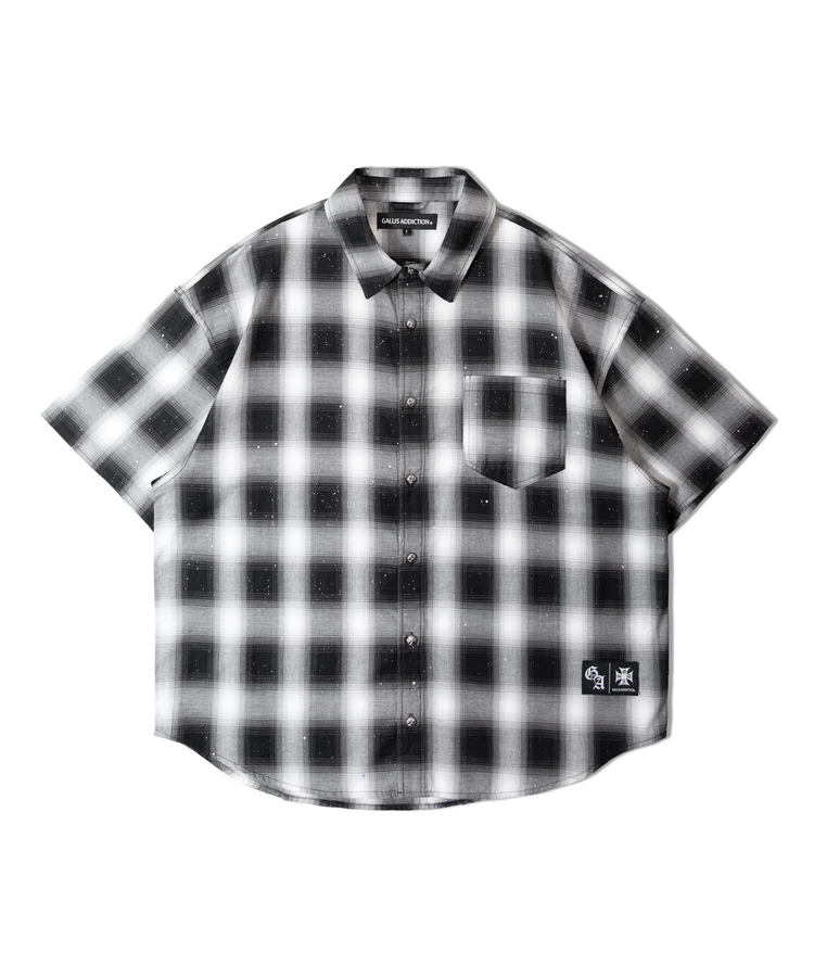JACKROSE(ジャックローズ) |GA Glitter Check S/S Shirt(MENS)