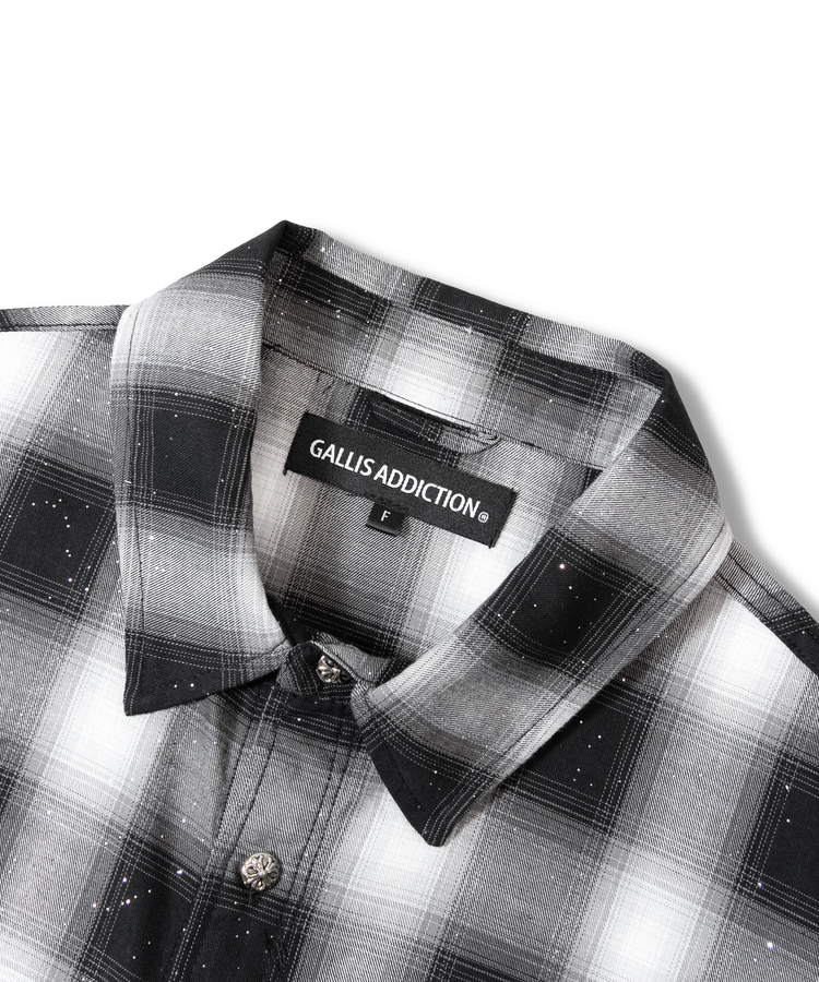 JACKROSE(ジャックローズ) |GA Glitter Check S/S Shirt(MENS)