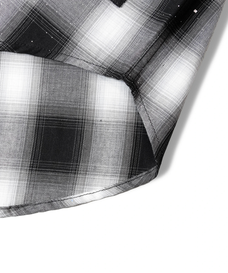 JACKROSE(ジャックローズ) |GA Glitter Check S/S Shirt(MENS)