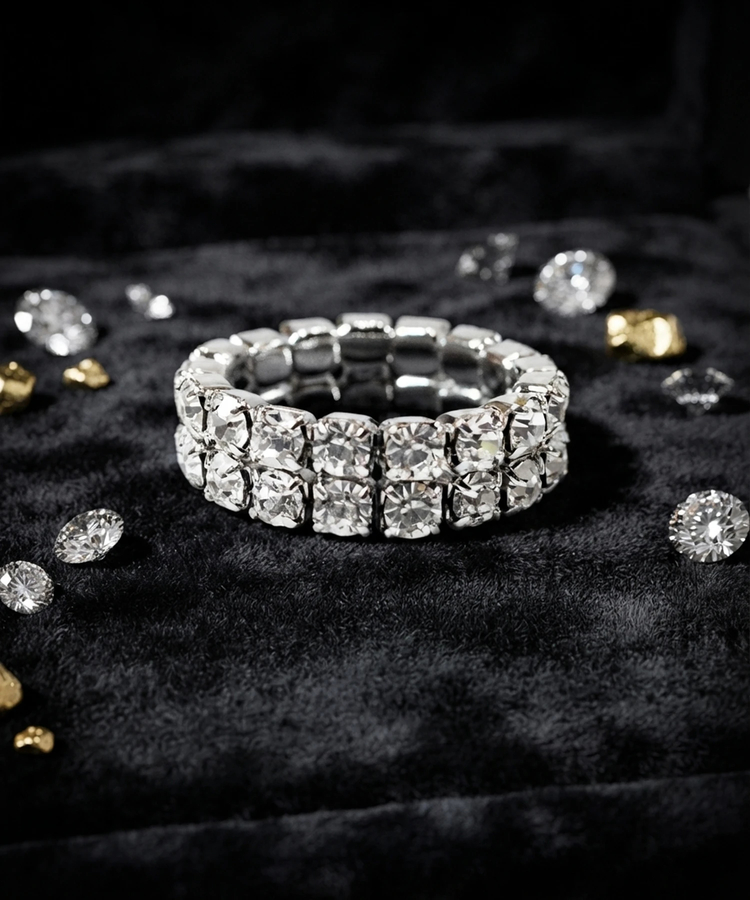 JACKROSE(ジャックローズ) |GA Double Tennis Chain Stretch Ring