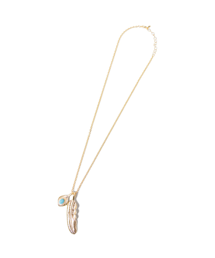 JACKROSE(ジャックローズ) |GA Feather-Turquoise Stone Necklace
