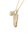 JACKROSE(ジャックローズ) |GA Feather-Turquoise Stone Necklace