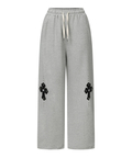 JACKROSE(ジャックローズ) |MUCENT/ムセント CROSS LEATHER PATCH SWEAT PANTS(WOMENS)