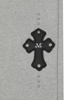 JACKROSE(ジャックローズ) |MUCENT/ムセント CROSS LEATHER PATCH SWEAT PANTS(WOMENS)