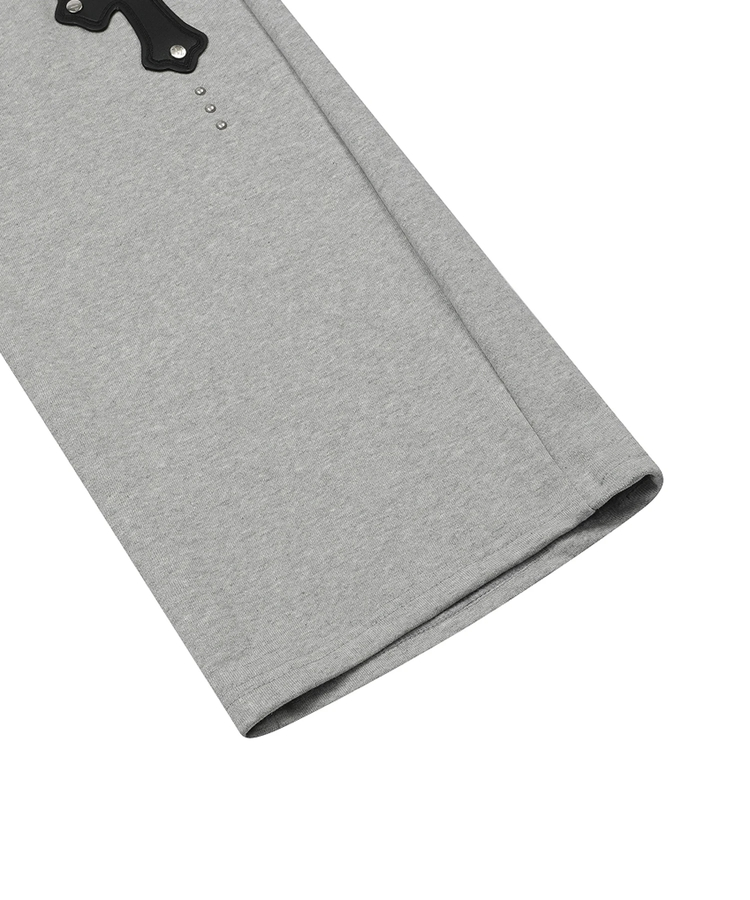 JACKROSE(ジャックローズ) |MUCENT/ムセント CROSS LEATHER PATCH SWEAT PANTS(WOMENS)