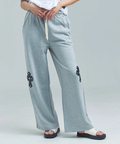 JACKROSE(ジャックローズ) |MUCENT/ムセント CROSS LEATHER PATCH SWEAT PANTS(WOMENS)