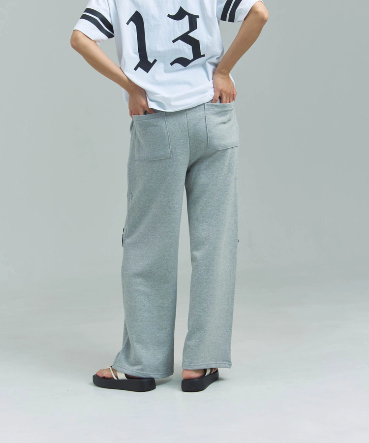 JACKROSE(ジャックローズ) |MUCENT/ムセント CROSS LEATHER PATCH SWEAT PANTS(WOMENS)