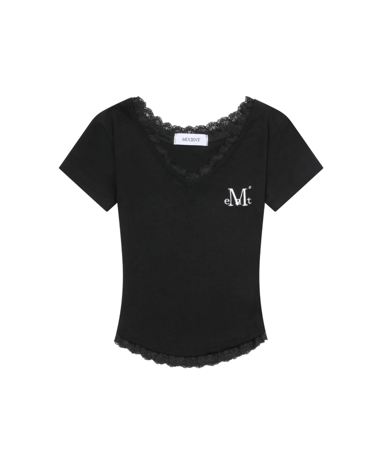 JACKROSE(ジャックローズ) |MUCENT/ムセント SUNNIOR LACE V-NECK HALF T SS(WOMENS)