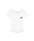 JACKROSE(ジャックローズ) |MUCENT/ムセント SUNNIOR LACE V-NECK HALF T SS(WOMENS)