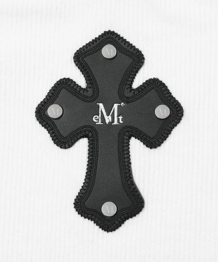JACKROSE(ジャックローズ) |MUCENT/ムセント CROSS LEATHER PATCH SLEEVELESS(WOMENS)