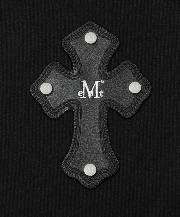 JACKROSE(ジャックローズ) |MUCENT/ムセント CROSS LEATHER PATCH SLEEVELESS(WOMENS)