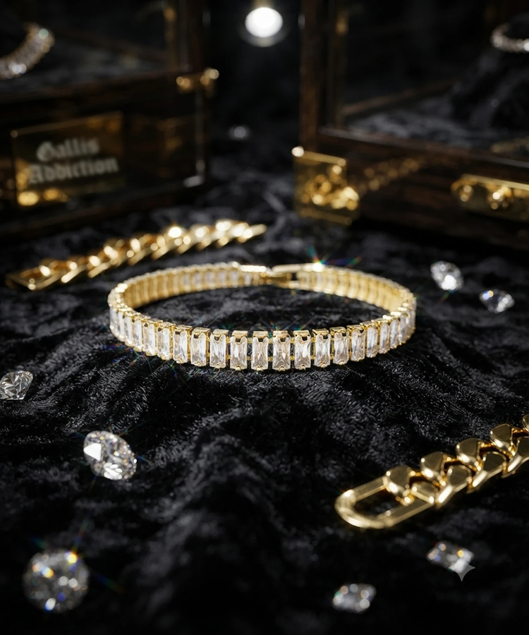 JACKROSE(ジャックローズ) |GA  Narrow StoneTennis Chain Bracelet