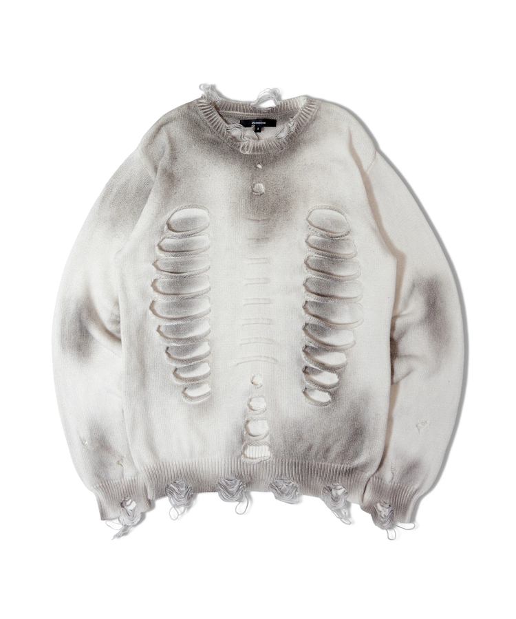 JACKROSE(ジャックローズ) |JACKROSE-Bone knit crewneck(MENS)