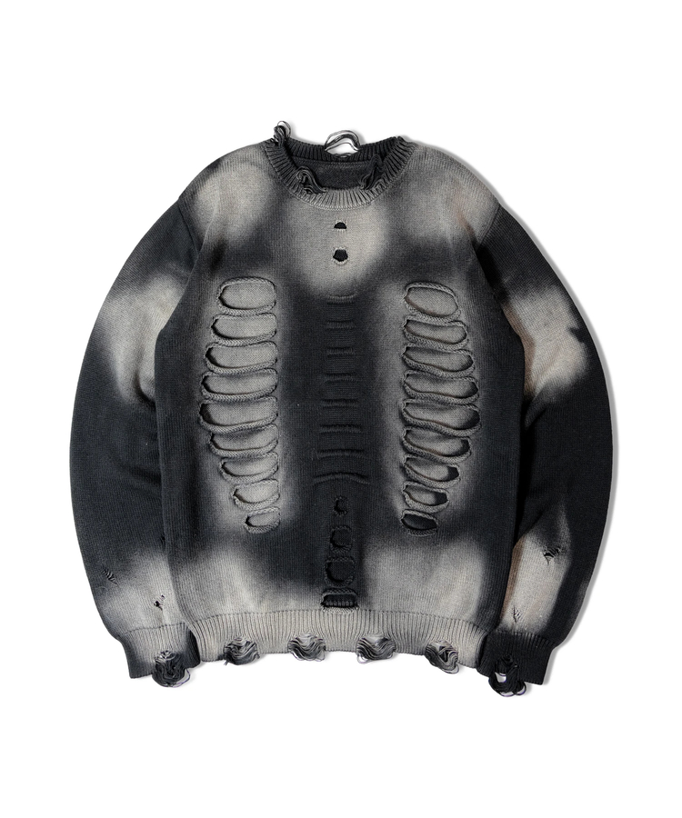 JACKROSE(ジャックローズ) |JACKROSE-Bone knit crewneck(MENS)