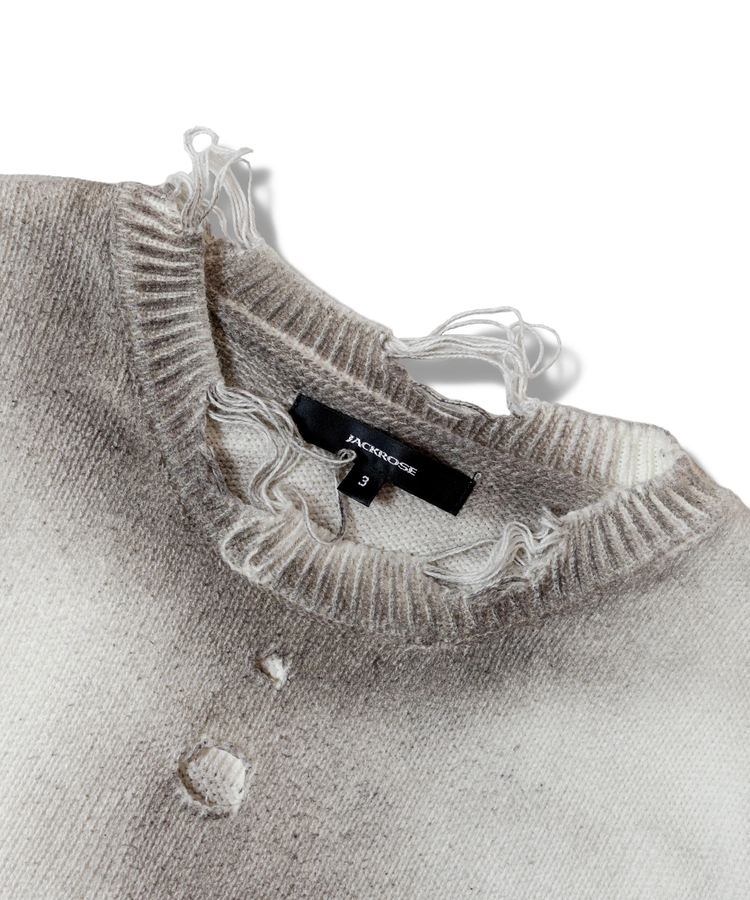 JACKROSE(ジャックローズ) |JACKROSE-Bone knit crewneck(MENS)