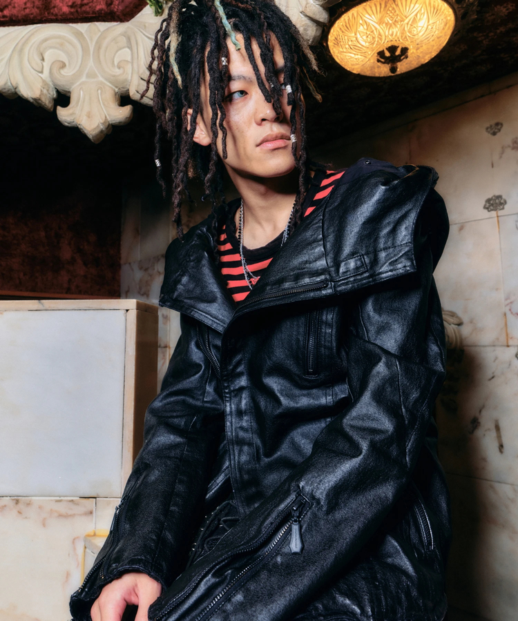 JACKROSE(ジャックローズ) |JACKROSE-Wax denim 2way Riders Jacket(MENS)