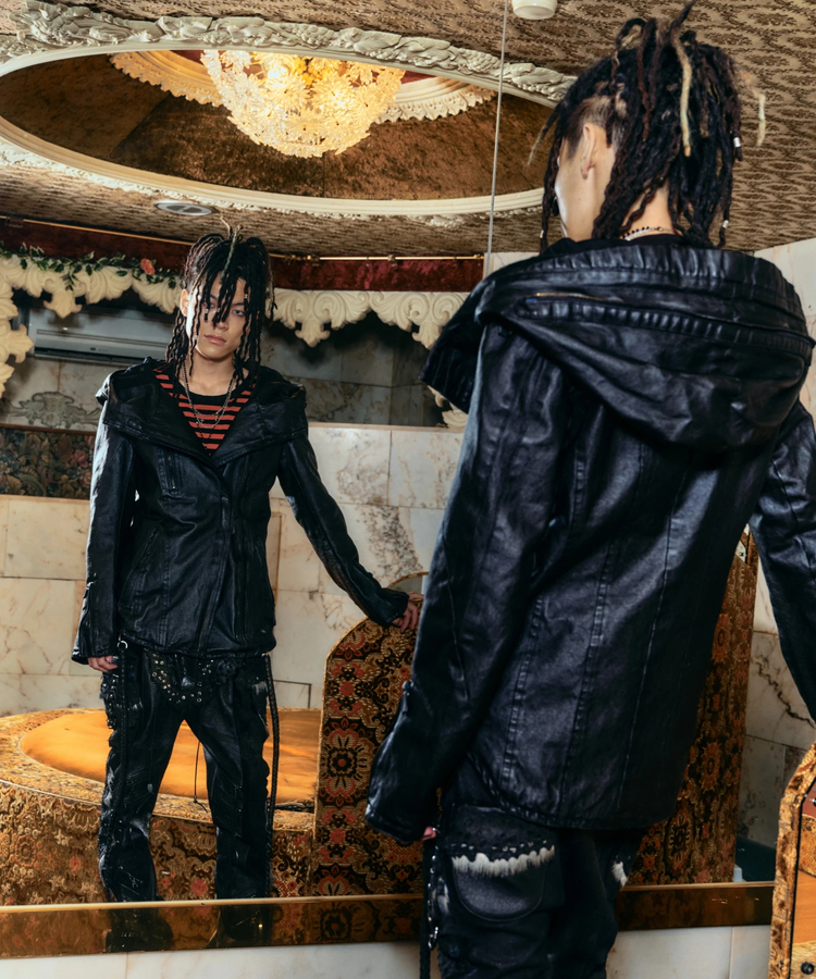 JACKROSE(ジャックローズ) |JACKROSE-Wax denim 2way Riders Jacket(MENS)