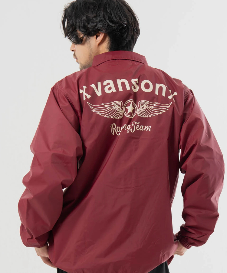 vanson/バンソン ロゴ・ナイロン コーチJKT(MENS)｜ファッション通販