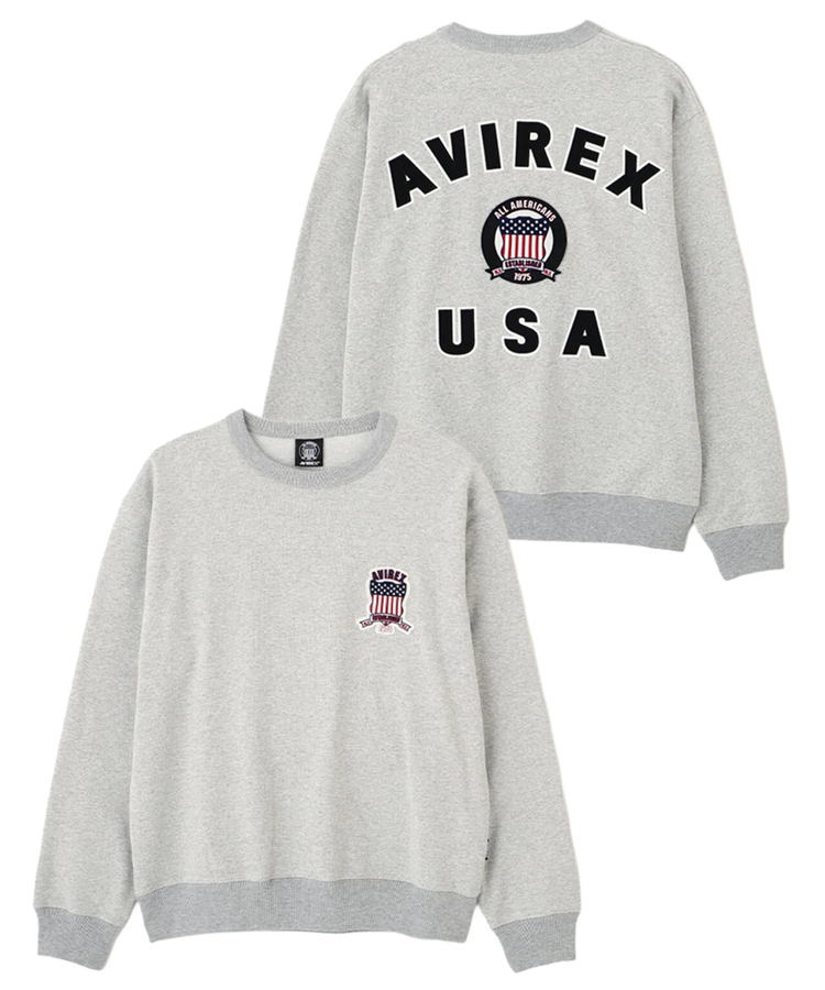 JACKROSE(ジャックローズ) |AVIREX/アヴィレックス SIGNATURE VARSITY LOGO SWEAT(MENS)
