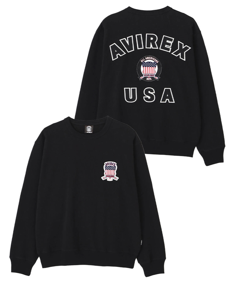 JACKROSE(ジャックローズ) |AVIREX/アヴィレックス SIGNATURE VARSITY LOGO SWEAT(MENS)