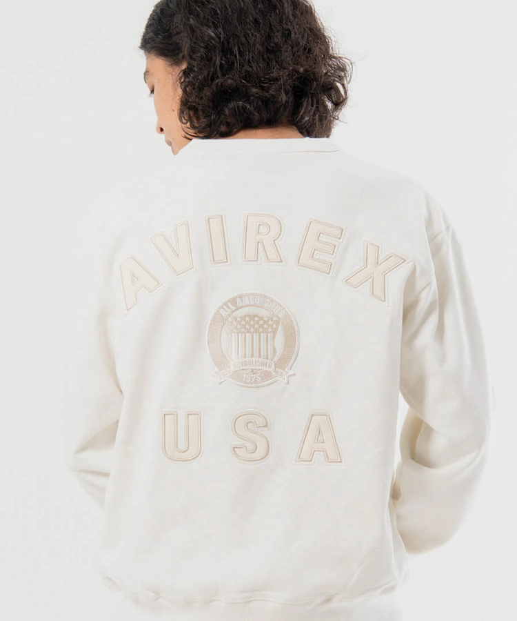 JACKROSE(ジャックローズ) |AVIREX/アヴィレックス SIGNATURE VARSITY LOGO SWEAT(MENS)