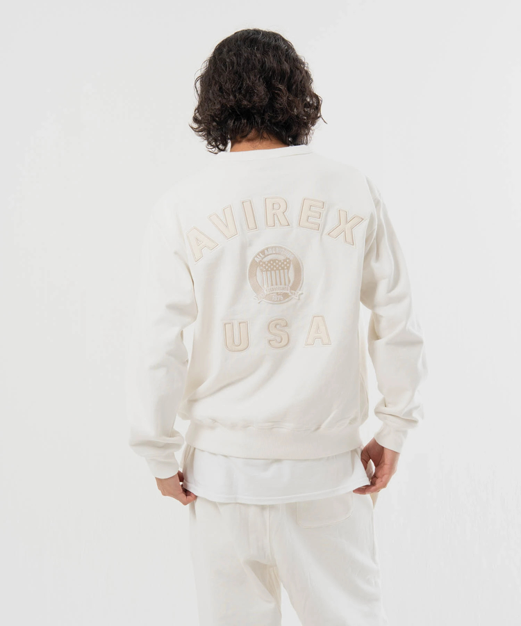 JACKROSE(ジャックローズ) |AVIREX/アヴィレックス SIGNATURE VARSITY LOGO SWEAT(MENS)