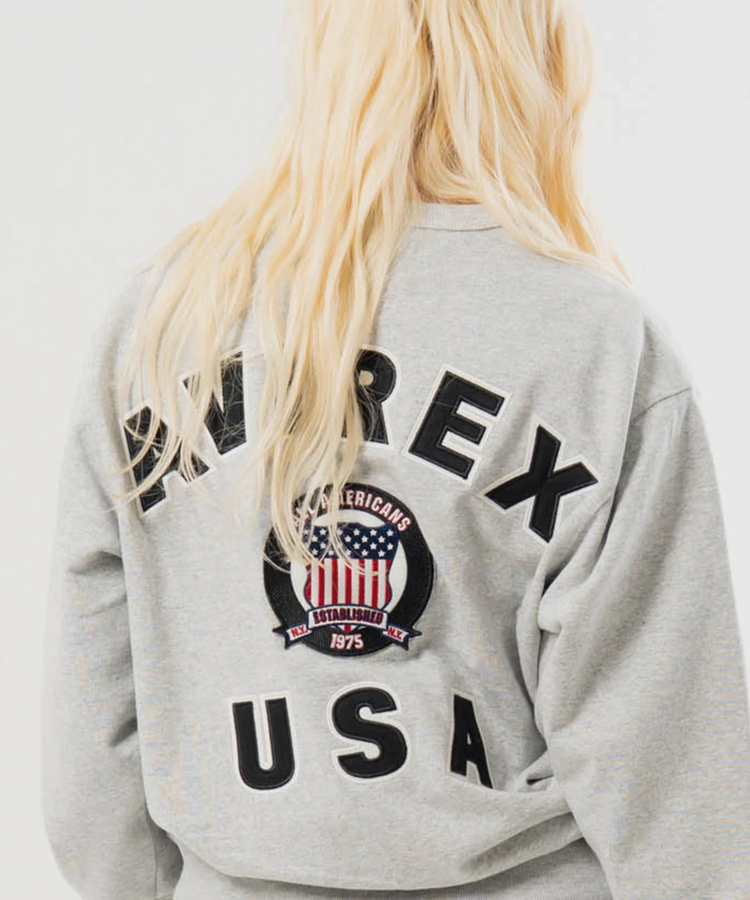 JACKROSE(ジャックローズ) |AVIREX/アヴィレックス SIGNATURE VARSITY LOGO SWEAT(MENS)